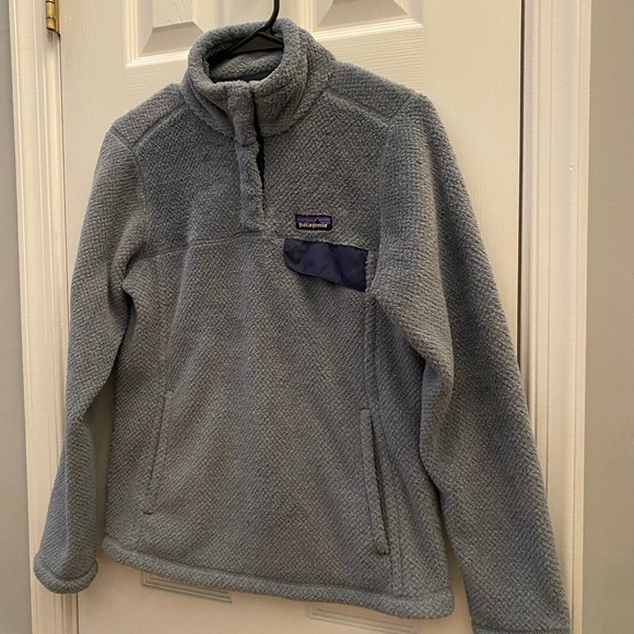 Patagonia Snap T Pullover Womens Small Fleece Jacket Blue - Picture 4 of 8